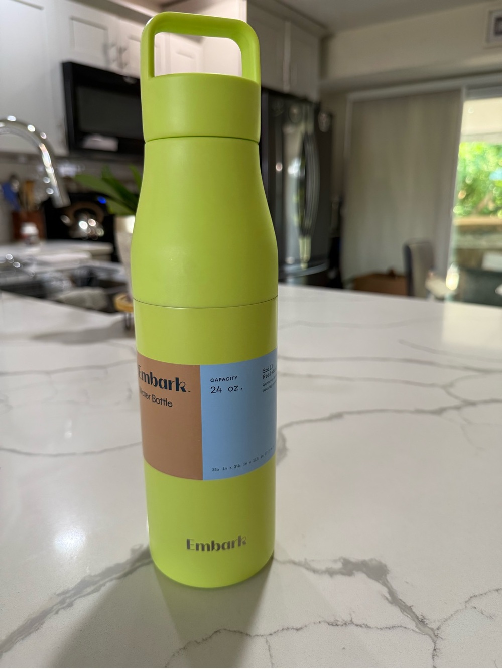 Embark by Target New 24 oz Spill-Resistant Water Bottle – Lime Green